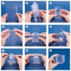BENECREAT Set of 60, PVC Transparent Plastic Case, 2.0 x