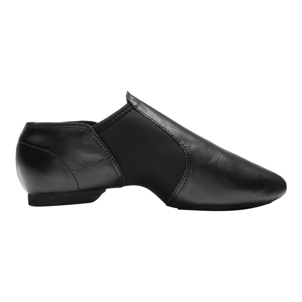 Rumpf 1250 elastischer Jazz Schlupfschuh Leder geteilte Sohle schwarz EU