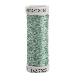 Sulky 142-7025 Metallic Thread for Sewing, Silver and Mint