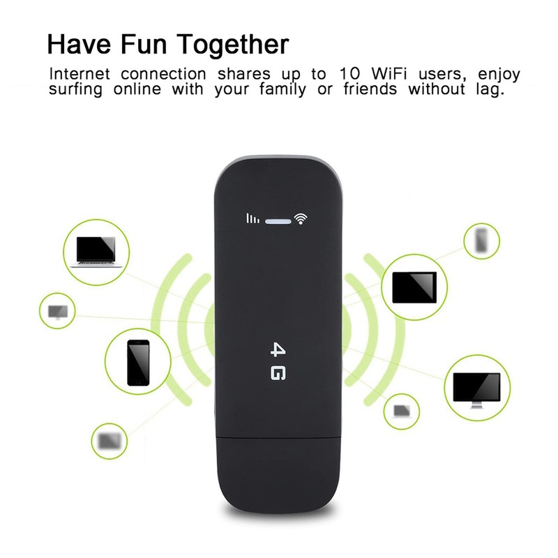 Zunate 4G USB Portable Modem,4G USB Modem SIM Card Type,with