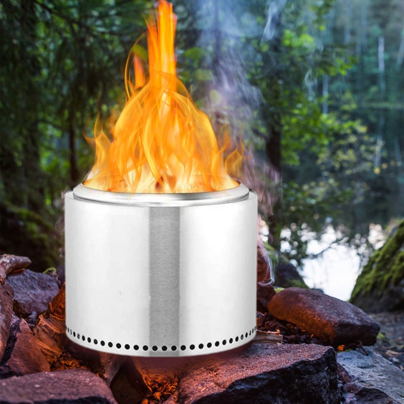 Fire Pit Portable Outdoor Wood Burning Patio Backyard Firepit for