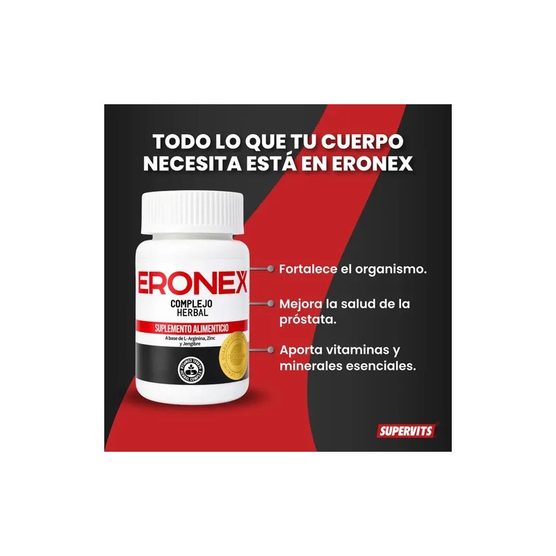 supervits Eronex Complejo Herbal Salud De La Prostata 30caps Sfn