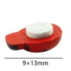 Tegg Wooden Ladybug Sticker 100PCS 3D Tiny Red Ladybird Flatback