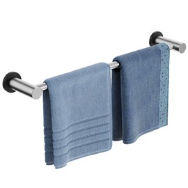 ULIBERMAGNET Magnetic Towel Bar,1 Set Magnetic Towel Holder Rail Silver with Adjustable Length, Non-Slip Stainless Steel Towel Rail for Refrigerator, Oven, Dishwasher, Cabinet, Laundry