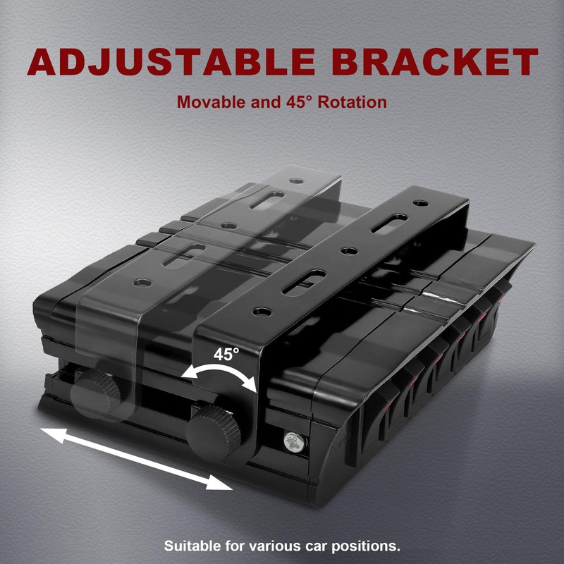 Agrieyes 6 Gang Rocker Switch Box SPST, 12V 40Amp Toggle