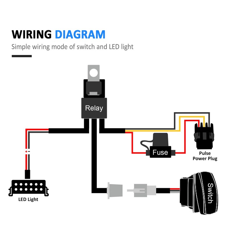Wsays 12V Plug & Play Rear Lights On/Off Switch 2