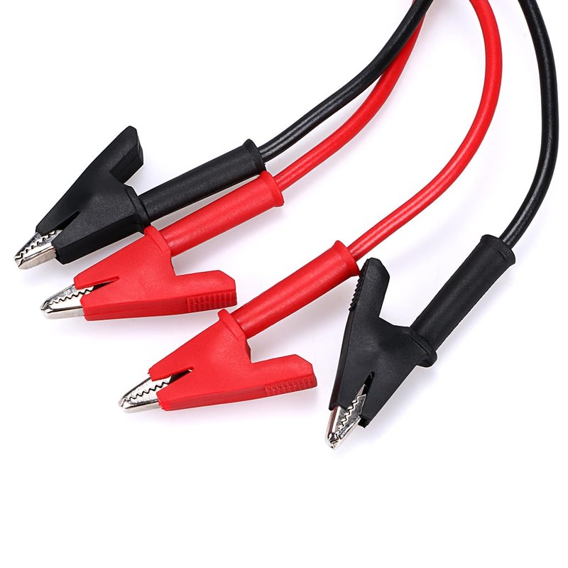 JuxYes 2pcs Dual Ended Crocodile Alligator Clips Test Leads Kit,