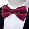 DiBanGu Men's Christmas Pre-Tied Bow Tie Silk Festival Bow Tie