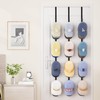 SWTYMIKI Over Door Hat Rack - 3 Packs Metal Hanging
