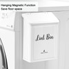 SUBEKYU Magnetic Lint Bin for Laundry Room, Wall Mounted Metal