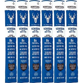Hunter's Reserve - Exotic Meat Trail Sticks - Adventure You Can Taste - Wild Game Jerky Sticks (VENISON, 6ct)