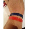 Fun Express Patriotic Rubber Bracelets #35542, 12/pk, repackaged, Assorted Blue