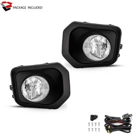 SPIEGEER Fog Lights Assembly For 2016 2017 2018 2019 2020 2021 2022 Toyota Tacoma Replacement Fog Lamps with Wiring & Switch H16 12V 19W Halogen Bulb Clear Lens
