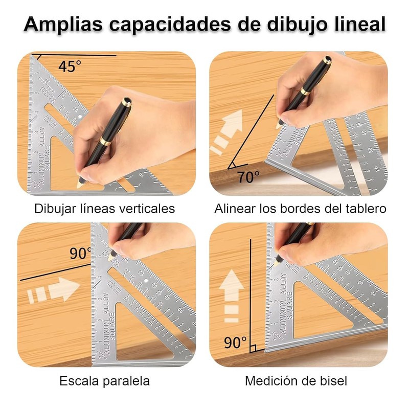 Escuadra de Viga de Aleación de Aluminio de 7 Pulgadas,