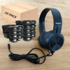 10 PACK Wired Headphone Disposable Headphone Airline Earphone Kids Headset