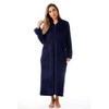 Just Love Plush Zipper Lounger Robe 6729-NVY-L Navy