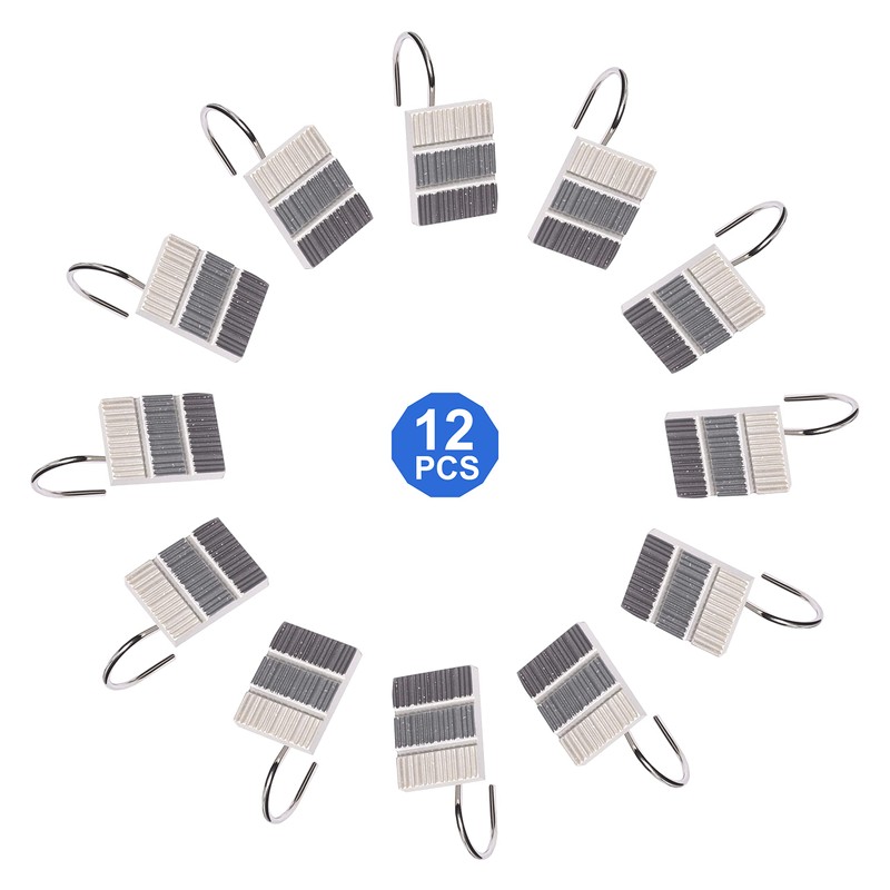 Popular Bath Modern LINE, Shower Hooks, Grey
