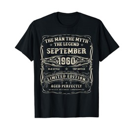 September 1960 65th Birthday Gifts for Men 65 Year Old Bday T-Shirt