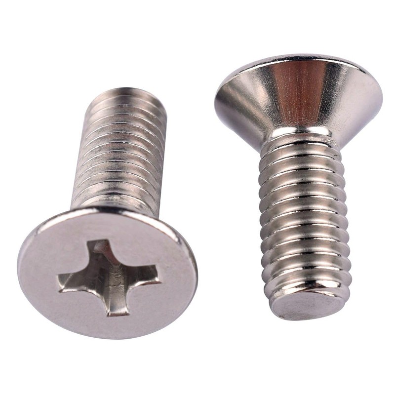 KOSJETHAS 50Pcs #8-32 x 5/8" UNC Phillips Flat Countersunk Head