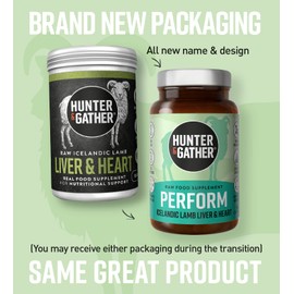 Hunter & Gather Nose to Tail - 90 Perform Capsules | Wild, Grass Fed Icelandic Lamb Ancestral Inspired Supplements| Raw Freeze-Dried Lamb | No GMO Feeds, Antibiotics Or Hormones