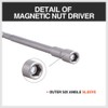 5 Pieces 10mm Magnetic Power Nut Setter Driver Bit Socket