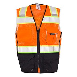 Safety Vest, 2XL, Orange, Male