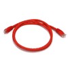 PIMFG 1ft Cat6 Ethernet Network Crossover Cable, Molded - Red