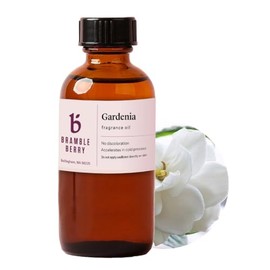 Bramble Berry Gardenia Fragrance Oil 2 oz | True Floral Scent for Soap Making, Lotion, Scrubs, Candles & Bath Bombs | Skin Safe, Vegan, Paraben & Phthalate Free