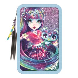 Nebulous Stars NS12605 3 Compartment Isadora Pencil Case, Multi-Colour