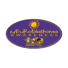 Magnetic Bumper Sticker - Neuroblastoma Awareness - Oval Shaped Support Magnet - 6.5" x 3.5"