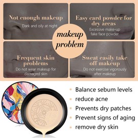 Air Cushion CC Cream, Pilzkopf Luftkissen Feuchtigkeitsspendende Liquid Foundation, Wasserdicht Langlebig Hohe Abdeckung Concealer, Gleichmäßiger Und Aufhellende Hautton Foundation Make Up Für Gesicht