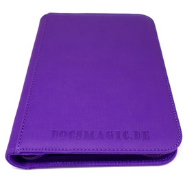 docsmagic.de Premium Pro-Player 4-Pocket Zip-Album Purple - 160 Card Binder - MTG - PKM - YGO