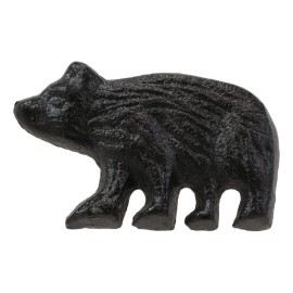 Cast Iron Rustic Western Black Bear Drawer Cabinet Door Knobs Hardware 12 Pack
