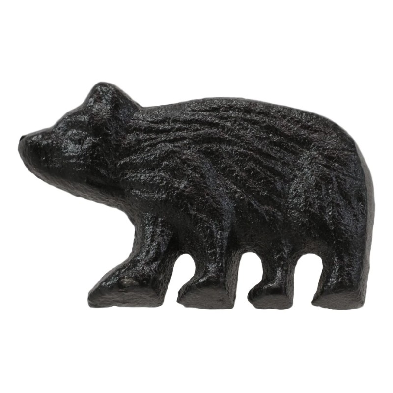 Cast Iron Rustic Western Black Bear Drawer Cabinet Door Knobs