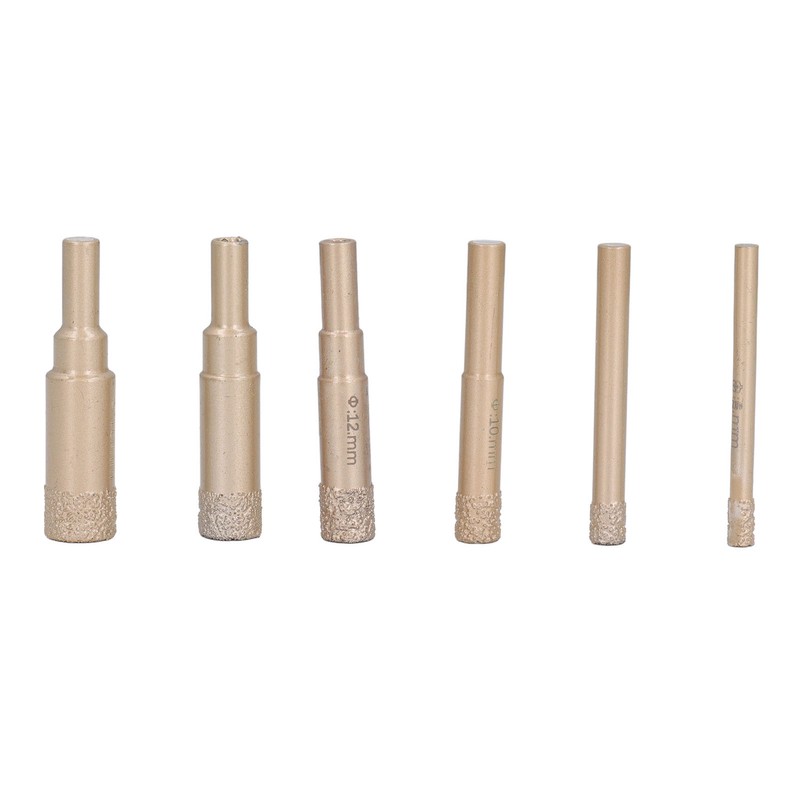 12Pcs Diamond Hole Saw Kit Carbon Steel 6 to 35mm