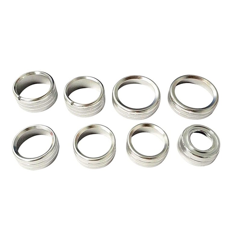 TOTMOX Center Console Knob Audio Air Conditioning Knob Trim Ring