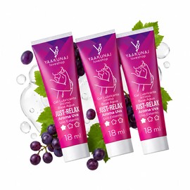Lubricante Just Relax Yaakunaj 18g Sabor Uva 3 Piezas                                                                                                 