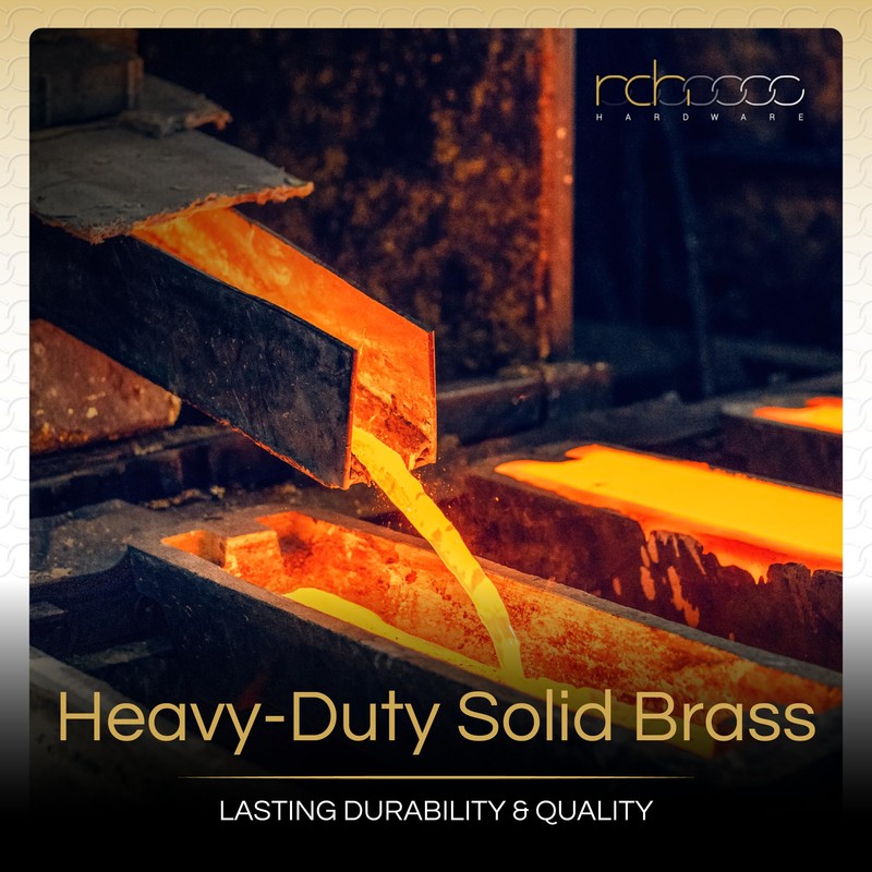 RCH Hardware 2275PB075 | Solid Brass 3" Tall House Number