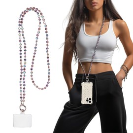 Phone Lanyard Crossbody Wrist Strap, Cell Phone Lanyards for Around The Neck Wristlet Shoulder, Cell Phone Neck Holder for Women
