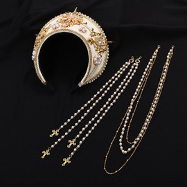 Victorian Vintage Headwear for Women Pilgrim Costume Accessory Anne Boleyn Hat Elizabethan Tudor Coronet