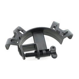 E-outstanding 2-Pack Water Pipe Fixing Clamp Adjustable Plastic Fish Tank Pipe Holder Fixed Clips Aquarium Tool, Black