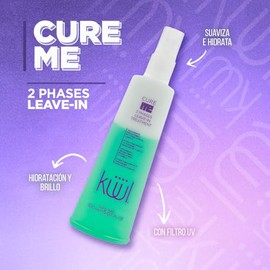KÜÜL - Cure Me Tratamiento Hidratante 2 Fases 150 ml, para Cabello Maltratado, Devuelve Suavidad y Brillo, Hidrata el Cabello, Tratamiento Leave-In, Facilita el Desenredado, con Amino Gen y Filtro UV