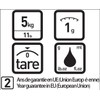 TERRAILLON Electronic Kitchen Scales - Tare Liquid Conversion, Integrated Handle,