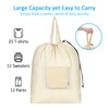 GOGOODA Travel Laundry Bags with Drawstring Closure XL Large Foldable