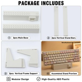 Hyekit Buildable DIY Keyboard Storage Stand, Interchangeable Front Panels