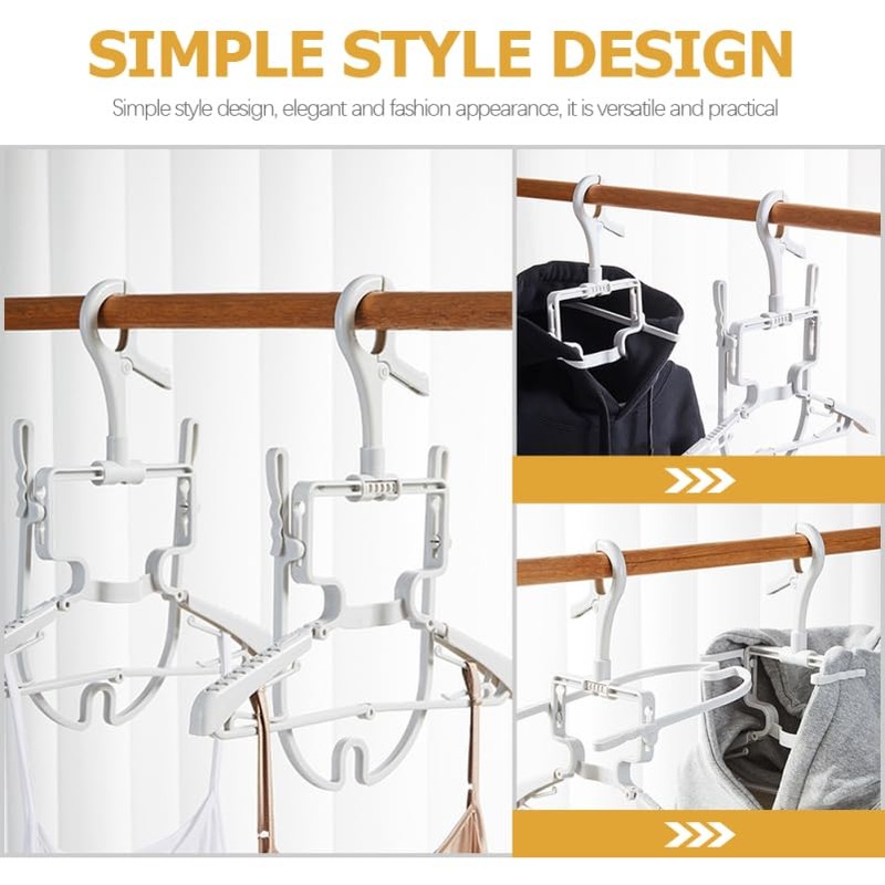 Ciieeo 2 Pcs Foldable Hanger with Hood Clip Hanger Parker