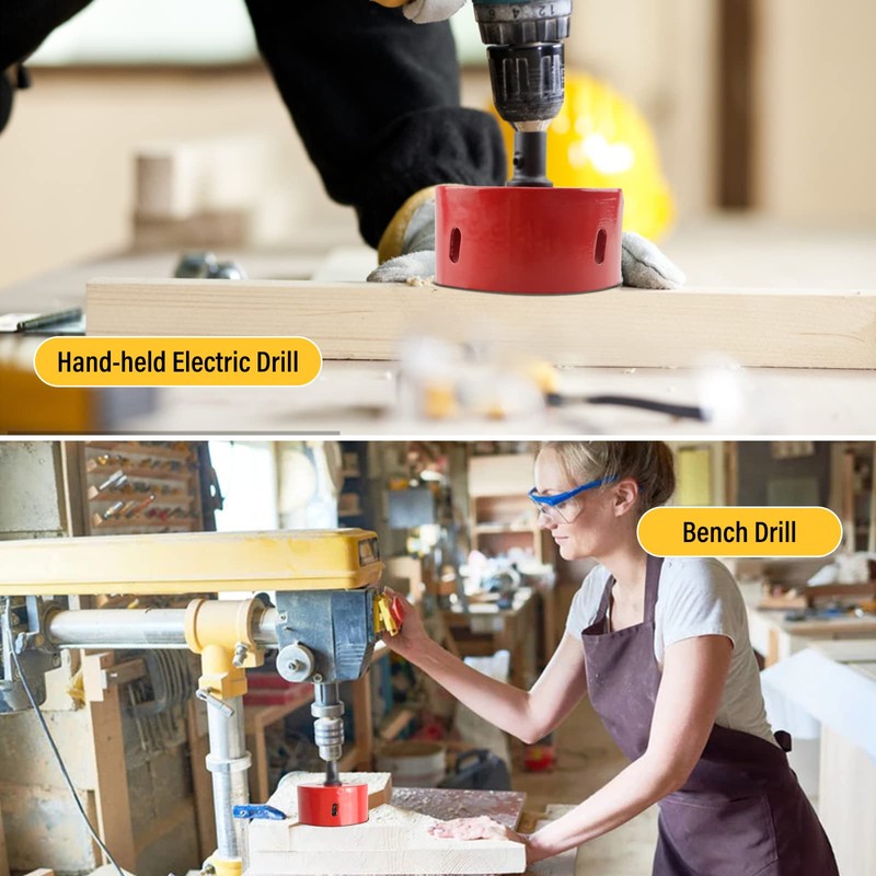 BOQIIKAR 53mm HSS Bi-Metal Hole Saw, Drill Bit Fast Hole