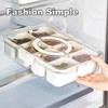Snackle Box Container,Portable Snack Box 8 Compartment Divided Serving Tray