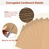 MECCANIXITY 100 Pack 9" x 6" Corrugated Cardboard Sheets 1/8"