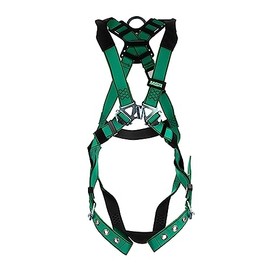 MSA 10197201 V-Form Harness, Super Extra Large, Back D-Ring, Tongue Buckle Leg Straps